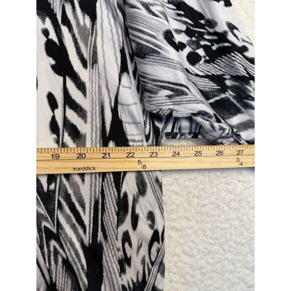 Natori Komono Black and White Midi Dress Slip On Size Medium - Picture 8 of 8